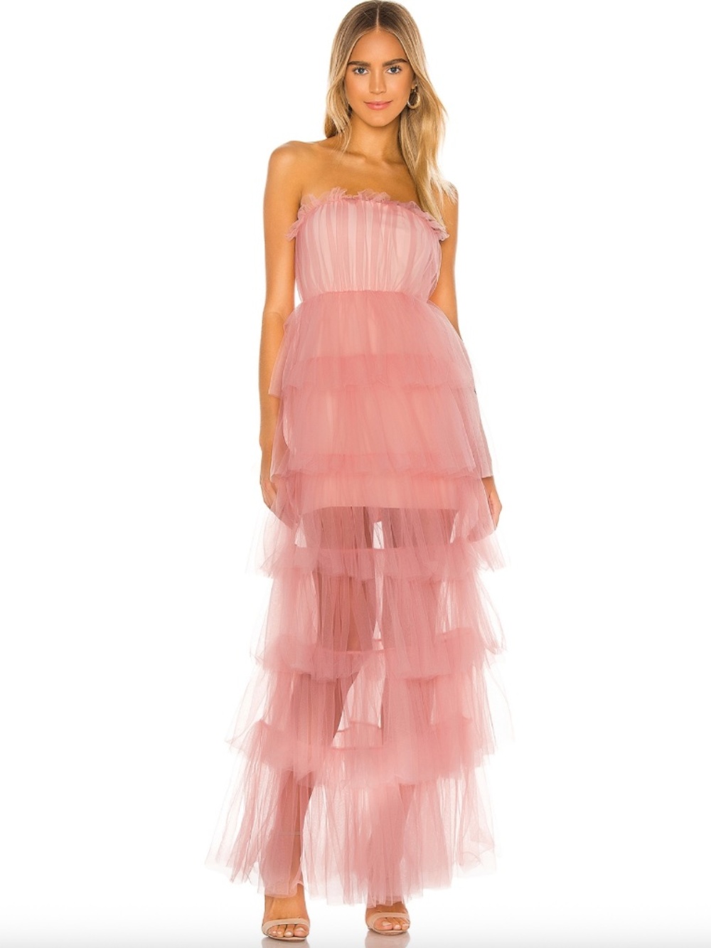NWT Lovers & Friends Bobbit Gown in Blush Pink XS